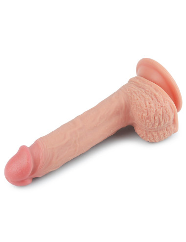 8.5'' Dual layered Platinum Silicone Cock