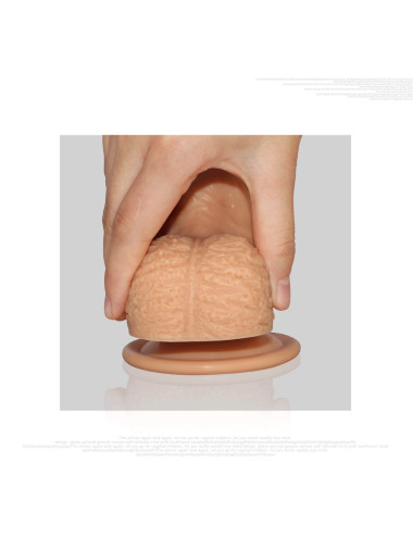 8.5'' Dual layered Platinum Silicone Cock