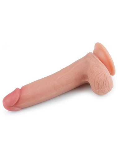 8'' Dual layered Platinum Silicone Cock