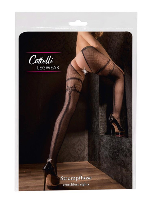 Cottelli LEGWEAR Rajstopy bez Kroku L/XL