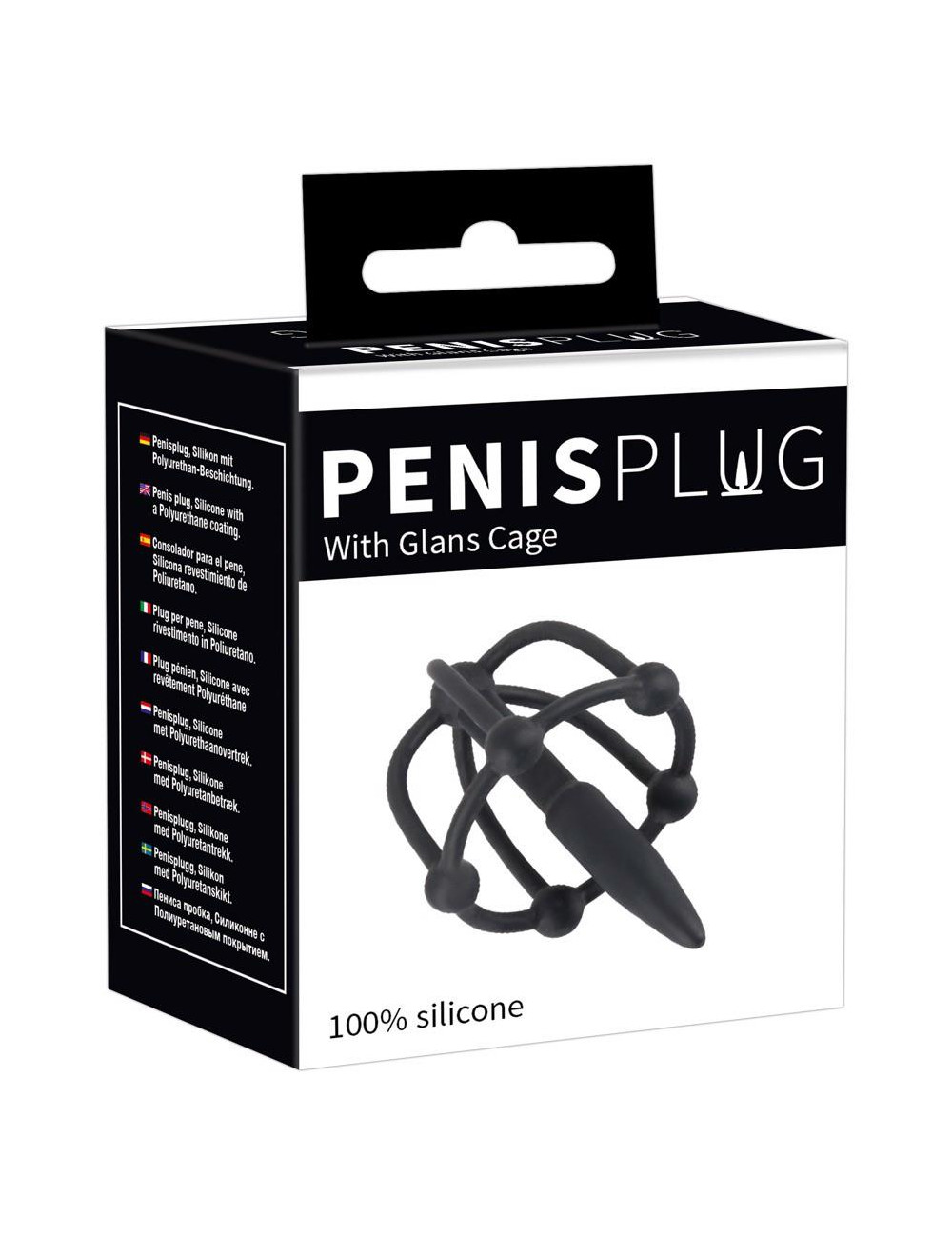 Korek Penis Plug z Klatką na Żołądź