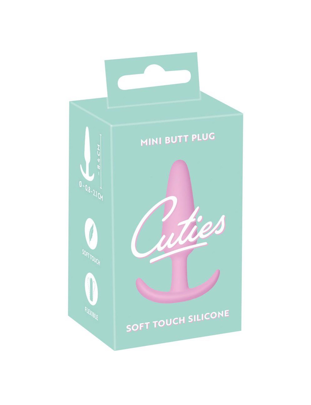 Cuties Plugs Rose – Różowy, silikonowy mini plug analny