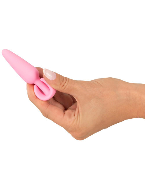 Cuties Plugs Rose – Różowy, silikonowy mini plug analny