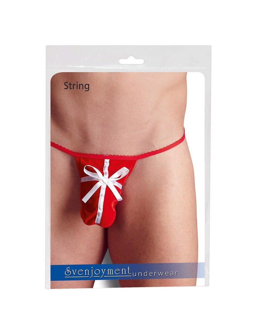 Svenjoyment Velvet Red – Czerwone męskie stringi S-L