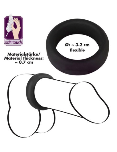 Black Velvets Cock Ring 3.2 cm