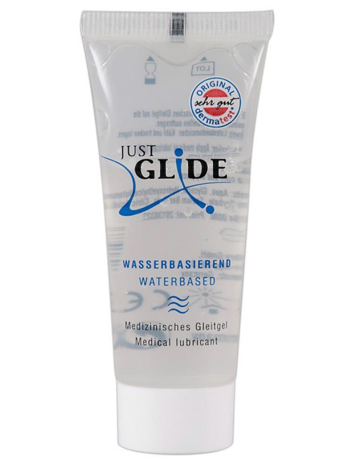 Just Glide 20 ml - Afrodyzjak żel na bazie wody, bez zapachu i bez smaku