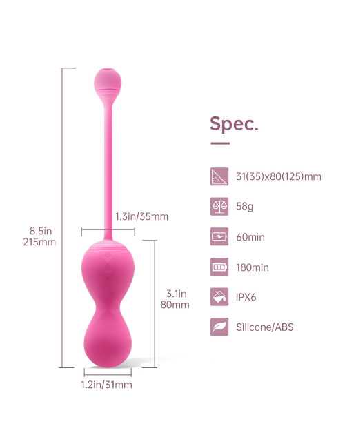 Magic Motion Smart Kegel Master Kulki Gejszy Różowe