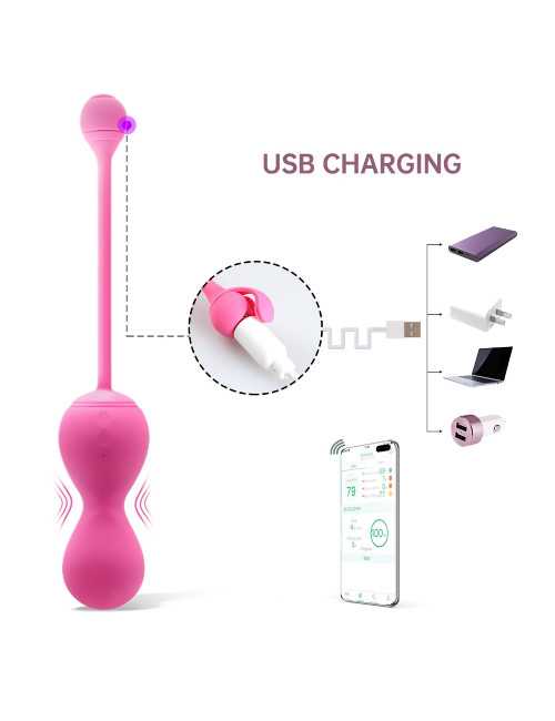 Magic Motion Smart Kegel Master Kulki Gejszy Różowe