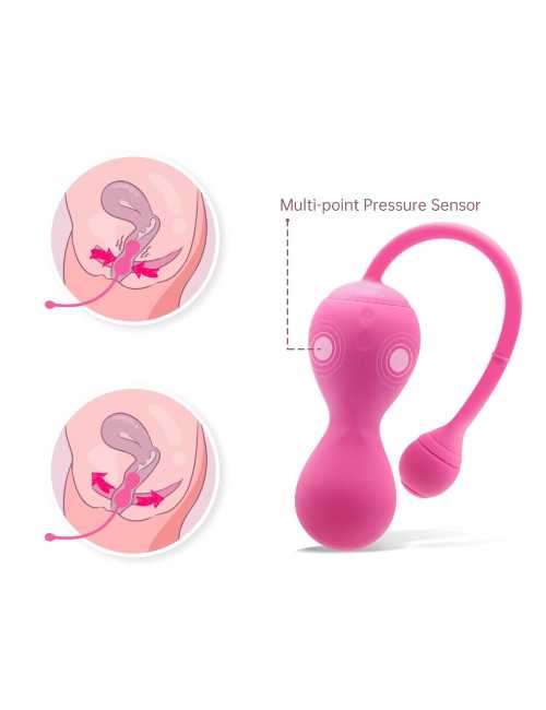 Magic Motion Smart Kegel Master Kulki Gejszy Różowe