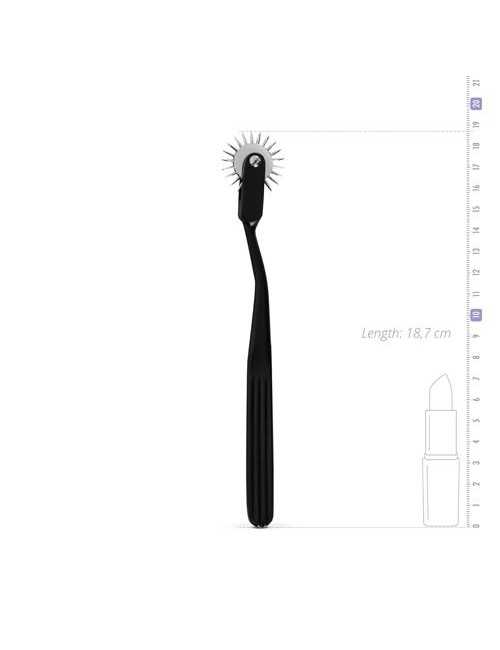 Pinwheel 1-Wheel Black – Koło Wartenberga, Zabawki BDSM, Zabawki medyczne, Stal nierdzewna