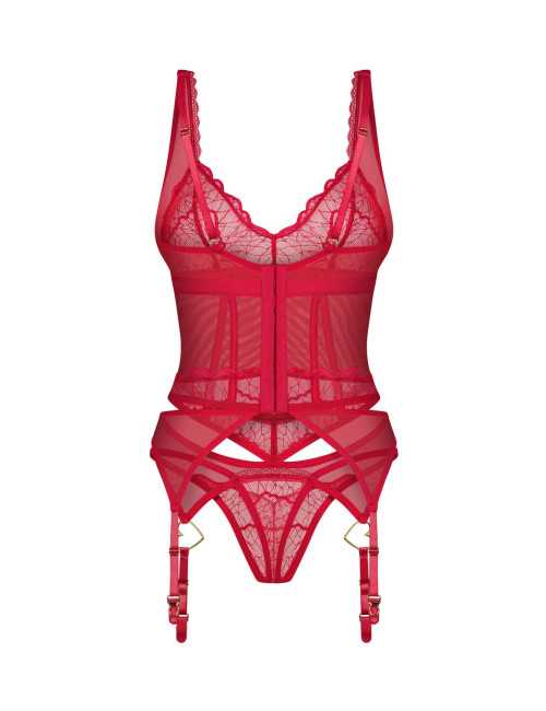 Obsessive Cupide Desir Gorset i Stringi S/M