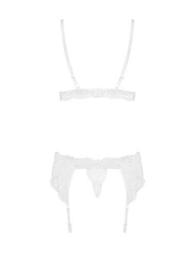 Bielizna-810-SEG-2 komplet 3-częściowy biały L/XL