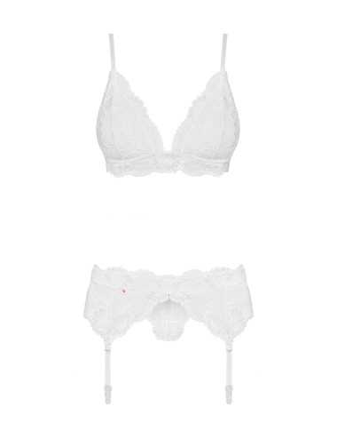 Bielizna-810-SEG-2 komplet 3-częściowy biały L/XL