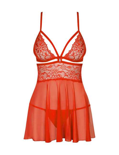 Obsessive Babydoll i Stringi 838-BAB-3 S/M