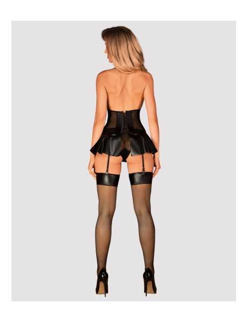 Obsessive Darkessia Czarne Pończochy L/XL