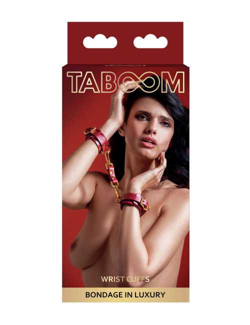 Taboom Czerwone Kajdanki na Nadgarstki Wrist Cuffs
