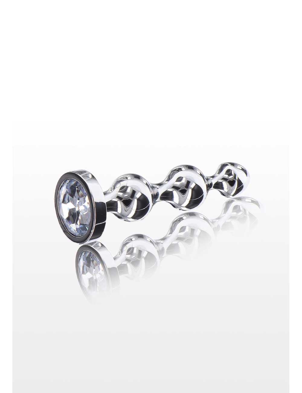 Diamond Star Beads Large Silver