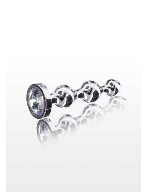 Diamond Star Beads Large Silver