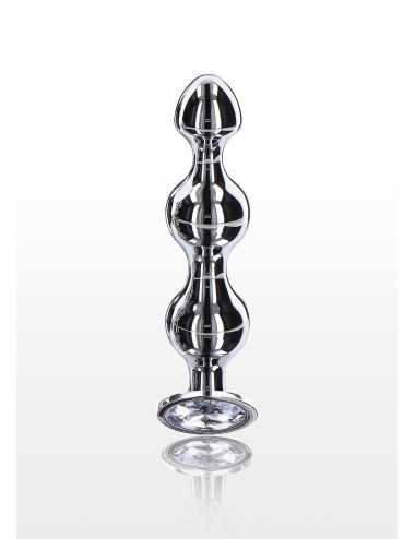 Diamond Star Beads Large Silver