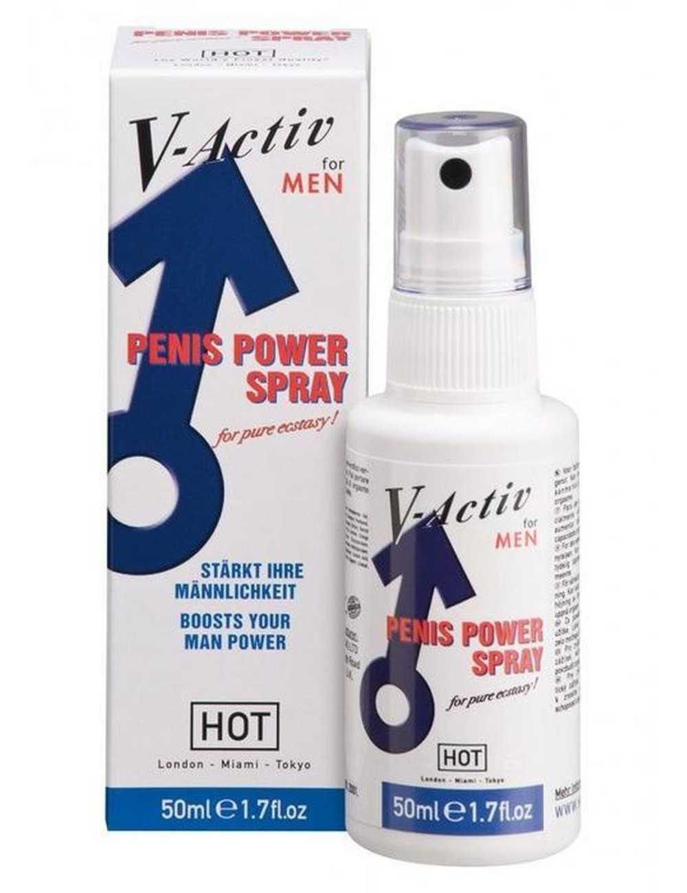 Hot V-Activ Penis Power Spray Męski Stymulujący 50 ml