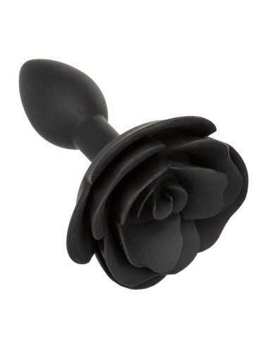 Small Rose Anal Plug Black