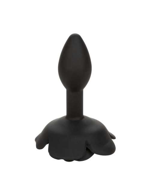 Small Rose Anal Plug Black