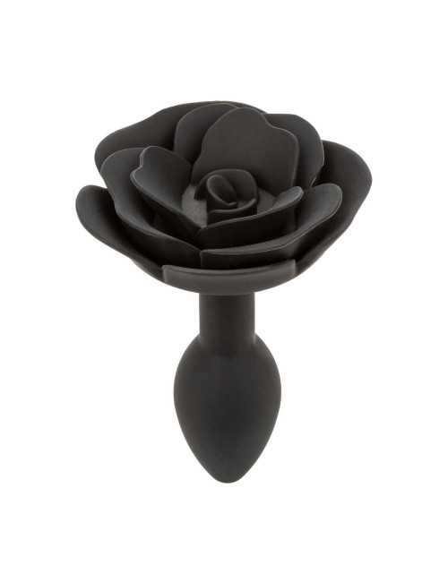 Small Rose Anal Plug Black