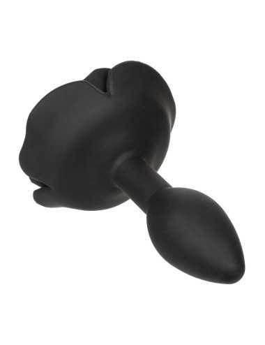 Small Rose Anal Plug Black