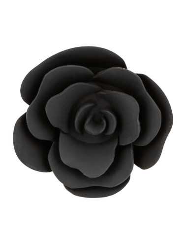 Small Rose Anal Plug Black