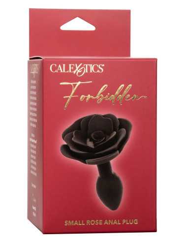 Small Rose Anal Plug Black