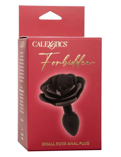 Small Rose Anal Plug Black