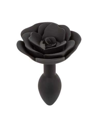 Small Rose Anal Plug Black