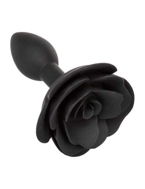 Small Rose Anal Plug Black