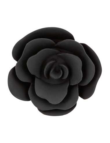 Small Rose Anal Plug Black