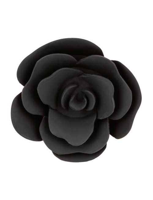 Small Rose Anal Plug Black