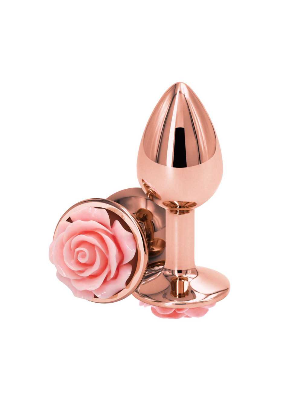 NS Novelties Rose Buttplug Small Pink – Różowy korek analny w kształcie róży