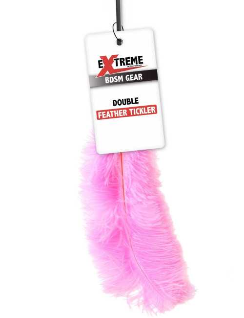 Double Feather Tickler Pink