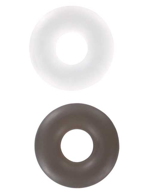 Stud Rings 2pcs Transparent