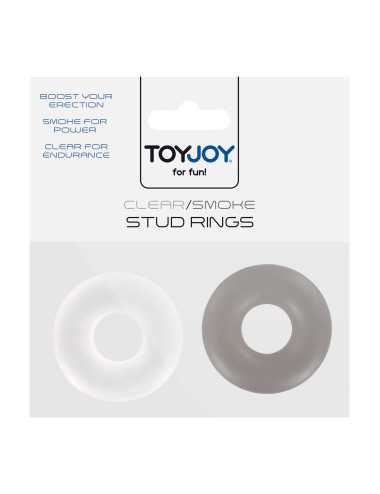 Stud Rings 2pcs Transparent