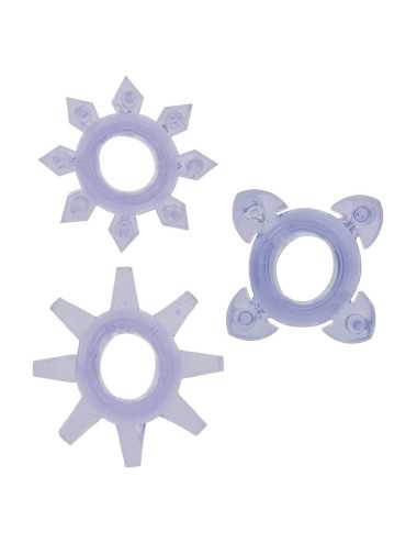 Tickle C-Rings Purple - Pierścienie bez wibracji | Zabawki intymne