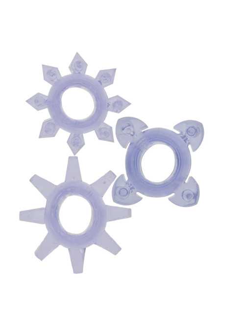 Tickle C-Rings Purple - Pierścienie bez wibracji | Zabawki intymne