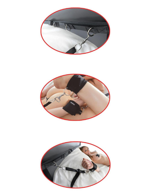 Pipedream Fetish Fantasy Ultimate Bed Restraint System – Pasy do łóżka