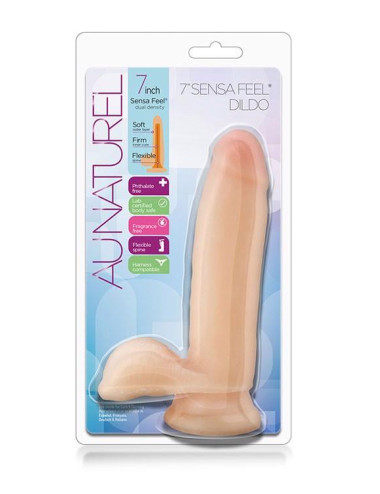AU NATUREL 7INCH SENSA FEEL DILDO BEIG