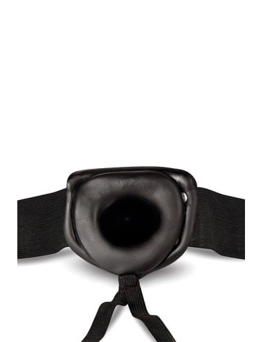 DR. SKIN 6INCH HOLLOW STRAP ON BLACK