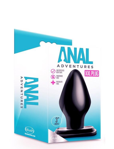 ANAL ADVENTURES XXL PLUG BLACK