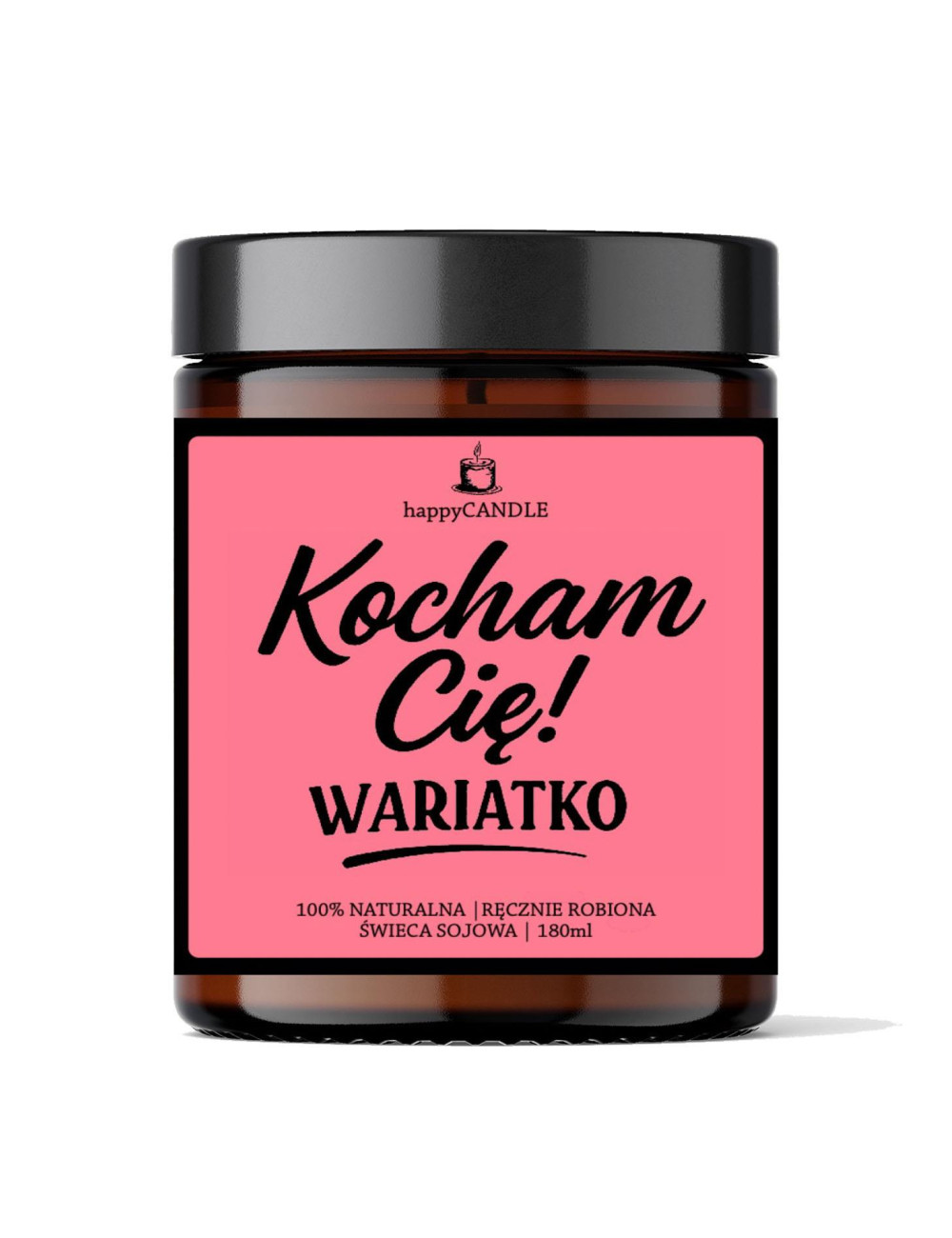 Świeca sojowa Grammi Kocham Cię Wariatko