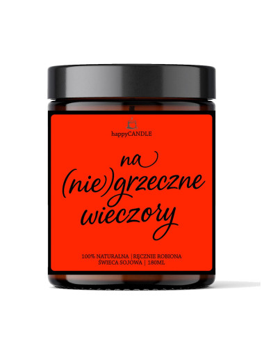 Świeca sojowa NA NIEGRZECZNE WIECZORY