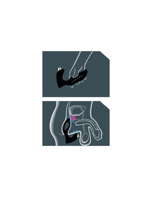XPANDER Prostata X4+ - Plug prostaty, masażer analny, zabawki prostaty, USB ładowany, PowerRocket, SMALL