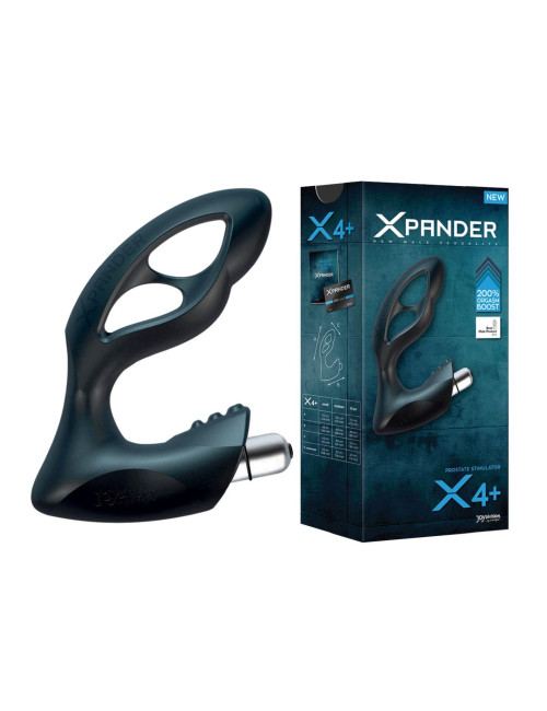XPANDER Prostata X4+ - Plug prostaty, masażer analny, zabawki prostaty, USB ładowany, PowerRocket, SMALL