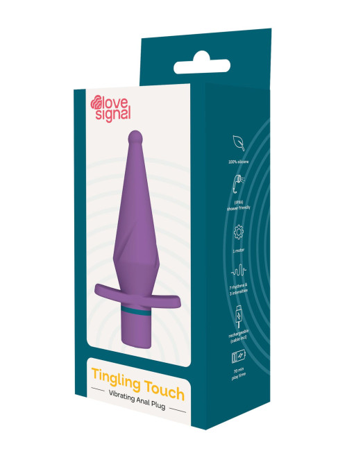 Tingling Touch – Wibrujący korek analny silikon IPX6, 3 poziomy, 7 programów, zabawki analne